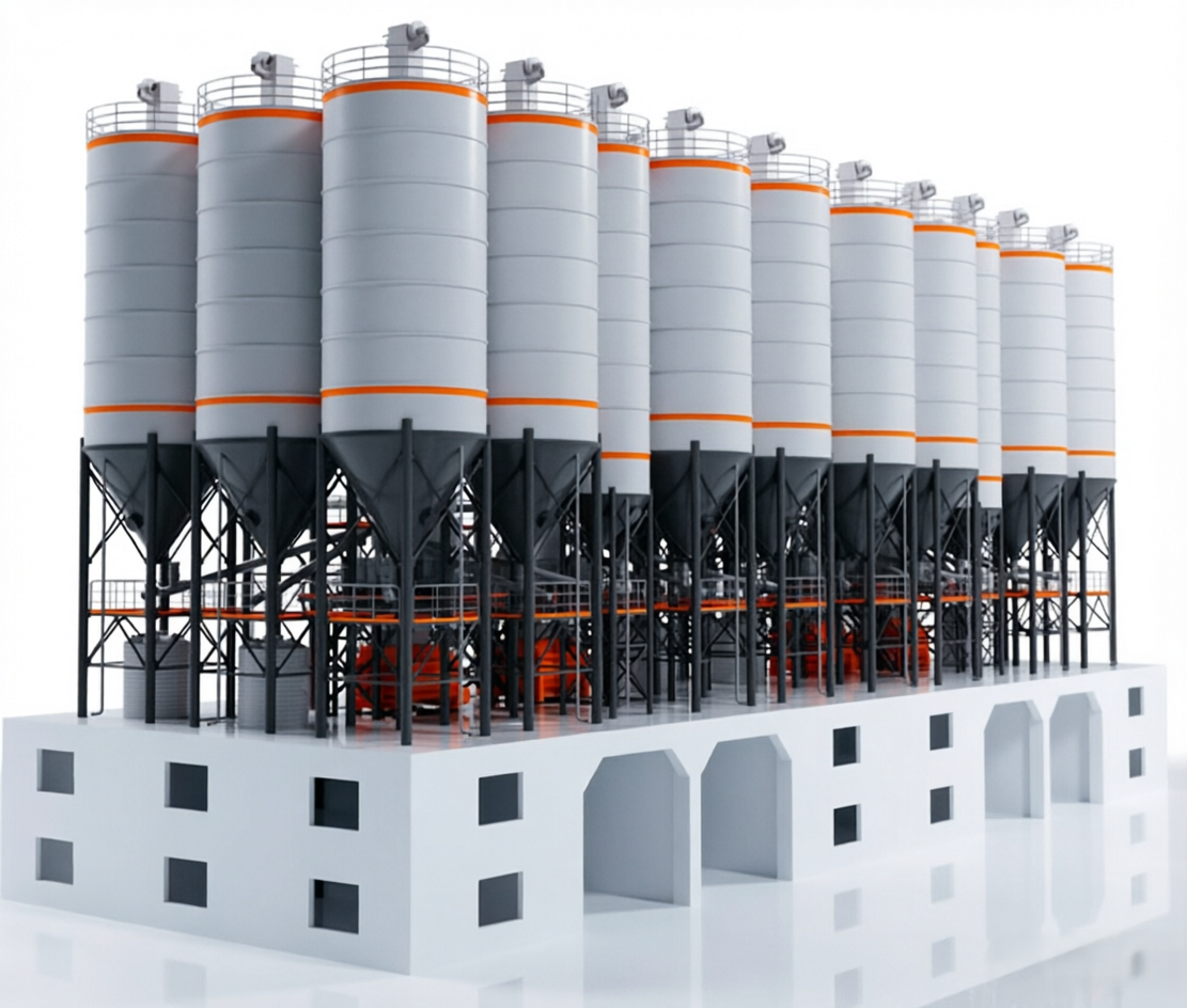 HZS Series Semi-top Concrete Batching Plant