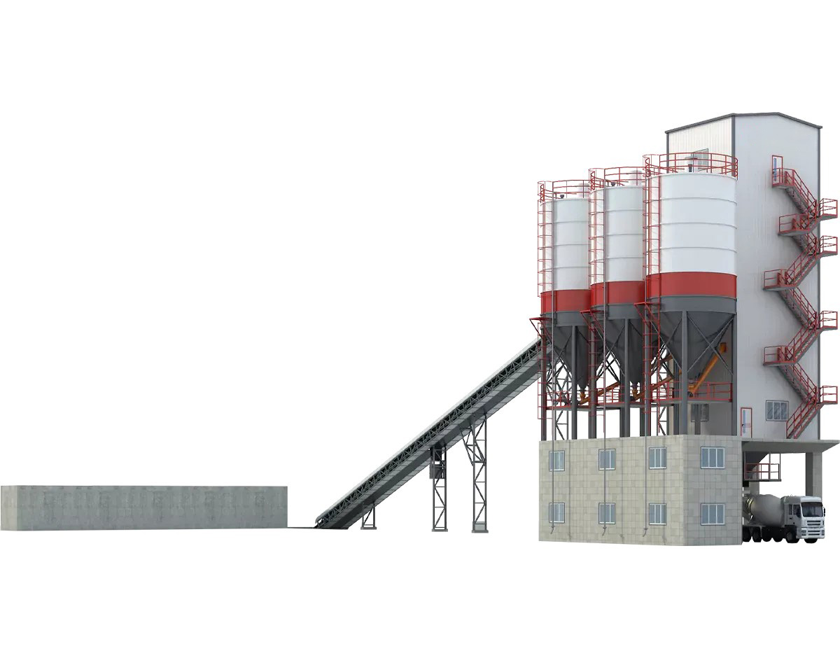 HLS(N) Commercial Concrete Batching Plant