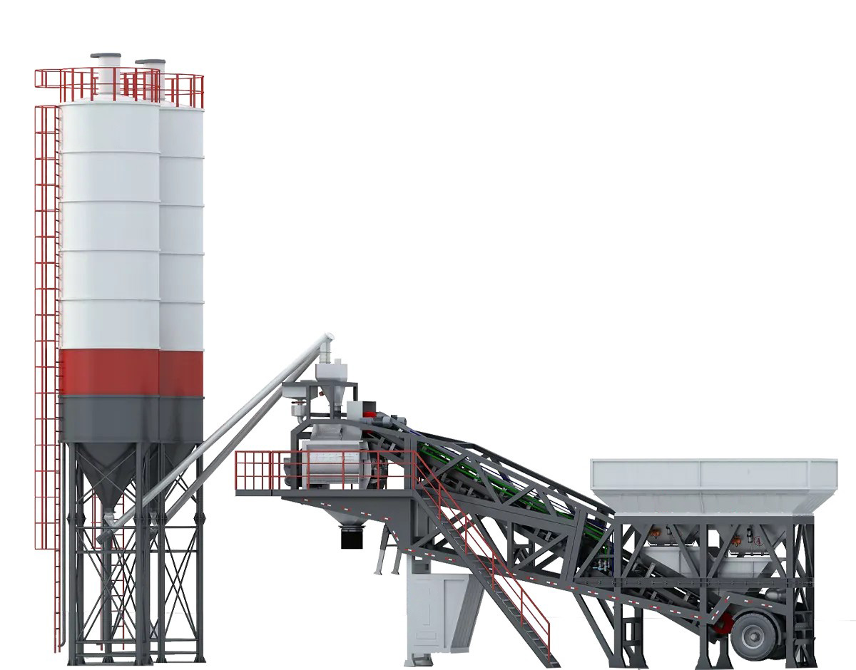 HZNY Series Integrated Mobile Concrete Batching Plant