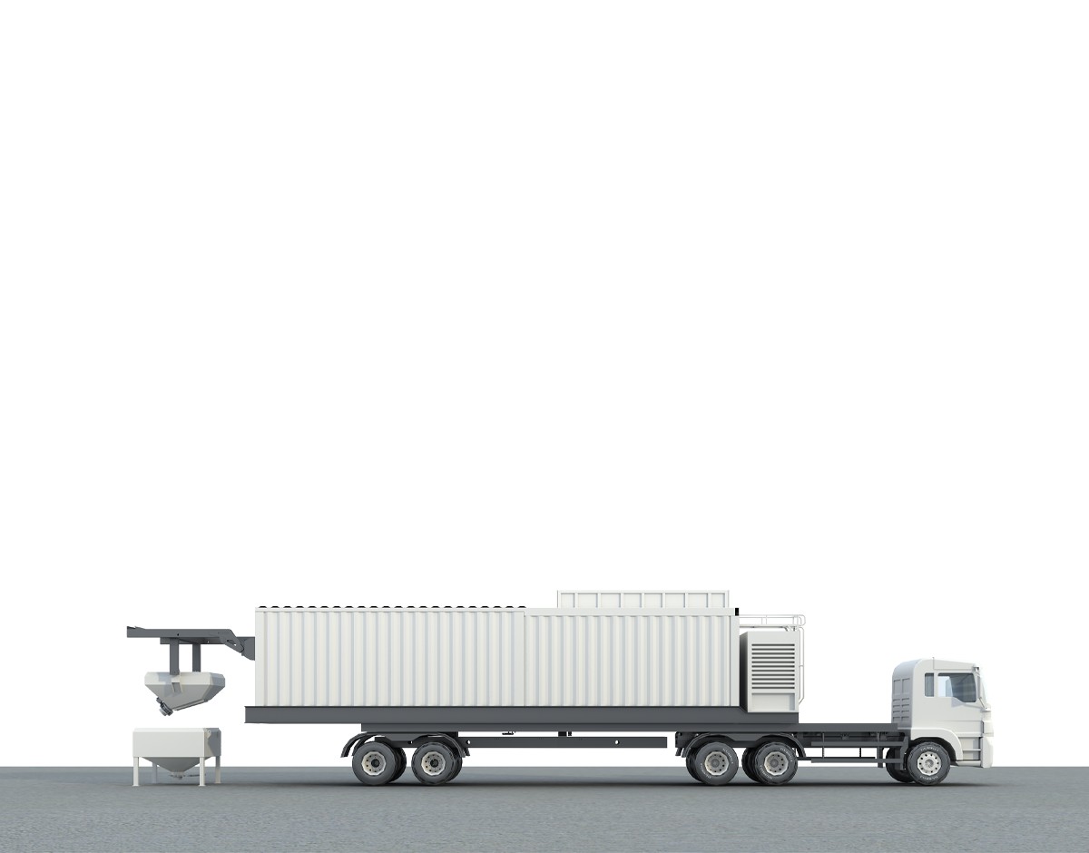 HZNY Series Truck-mounted Concrete Batching Plant (with generator set)