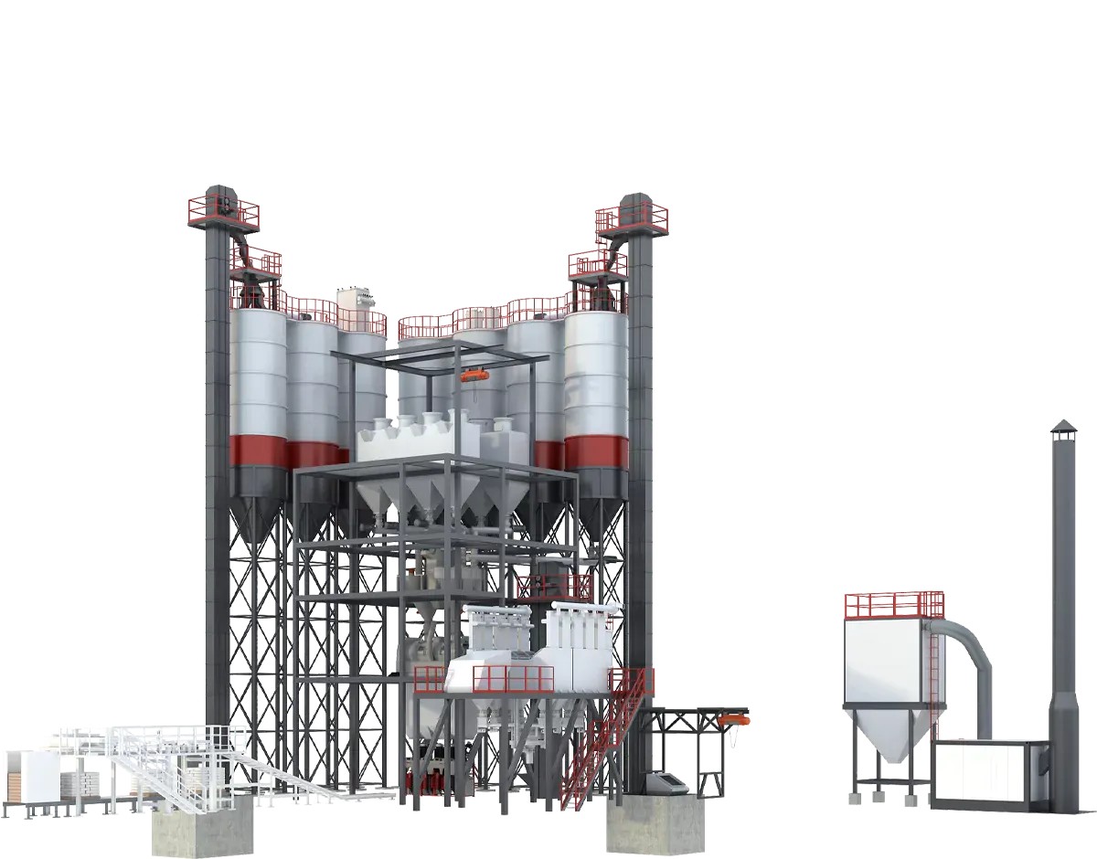 FBC Series Workshop Type Dry Mortar Mixing Plant